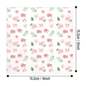 Florales Scrapbooking Papier 6 Zoll quadratisch für Muttertag Basteldekoration