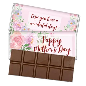 Happy Mother's Day Candy Bar Wrappers Floral Chocolate Stickers Gift Wrapping Labels For Mom Party Favors Decoration