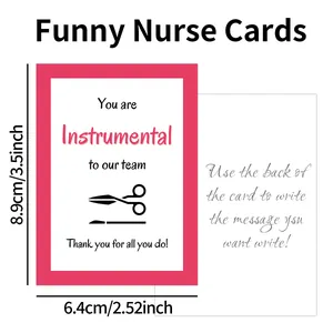 Funny physical therapy postcards and nurse appreciation cards for medical gift tags