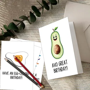 Lot de 12 cartes d'anniversaire humoristiques avec illustrations et enveloppes blanches