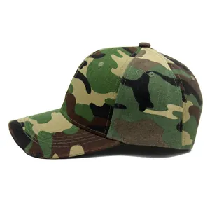 Berretto da baseball mimetico classico con struttura a sei pannelli e visiera curva outdoor
