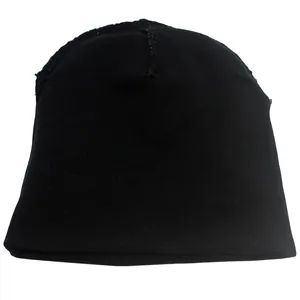 Berretto in maglia jacquard con stella nera per uomo e donna, cappello invernale alla moda