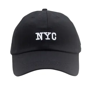 NYC Letter Borduurwerk Honkbalpet Katoen Verstelbaar Zonbescherming Outdoor Casual Snapback Hoed Voor Heren Dames