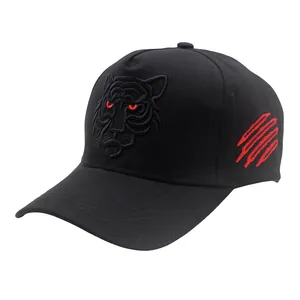 Tiger Head Embroidery Baseball Cap Cotton Outdoor Sun Hat For Men Women Adjustable Streetwear Hip Hop Fashion Cap