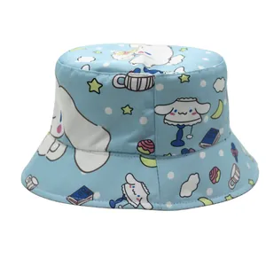 Bob bleu pour enfants avec imprimé chien mignon pour protection solaire d'été