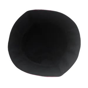 Chapeau bob rose et noir pour enfants avec bord surpiqué et couronne profonde pour soleil
