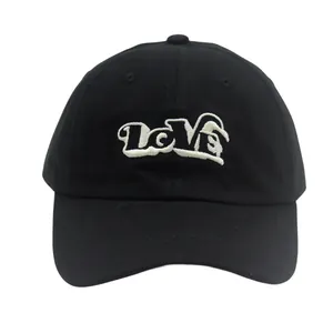 Unisex Katoen Honkbalpet LOVE Letter Borduursel Verstelbaar Dad Hat Outdoor Zonbescherming Ademend Casual Sportpet