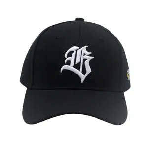 Gothic Letter B Embroidery Baseball Cap Adjustable Curved Brim Sun Protection Hat For Outdoor Casual Unisex Sport