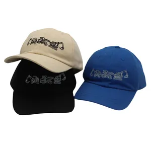 Kids Embroidery Excavator Truck Baseball Cap Cotton Adjustable Outdoor Sun Hat For Boys Girls Casual Fashion Sporty Headwear