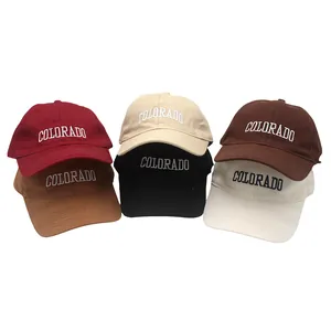 Colorado Letter Embroidery Kids Baseball Cap Cotton Breathable Sun Protection Adjustable Outdoor Travel Fashion Hat For Boys Girls