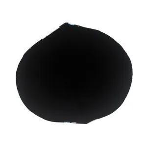 Detail of the inner black lining and colorful printed brim of the kids bucket hat