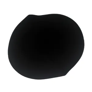 Detail view of internal stitching and structure inside the black kids bucket hat