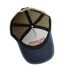 Détail de la doublure en coton et de la bande anti-sueur de la casquette enfant