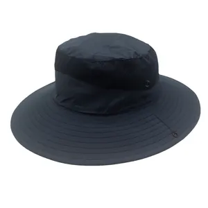 Cappello da pesca all'aperto traspirante con tesa larga e rete ad asciugatura rapida blu