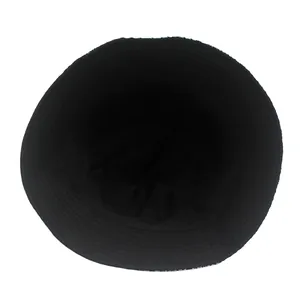 Detail view of fisherman hat interior featuring reinforced stitching and printed brim