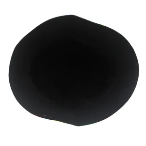 Detail view showing black bucket hat inner lining and premium brim stitching work