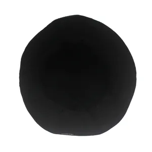 Classic black cotton bucket hat for outdoor travel with wide brim and round crown