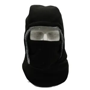 Winter thermal balaclava for cycling, windproof hooded mask with thick fleece lining