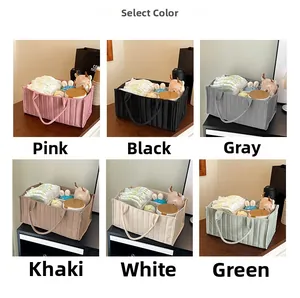 Organizador de pañales para bebé con varios compartimentos en seis colores modernos