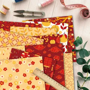 12 φύλλα vintage χαρτί scrapbooking με κινέζικα μοτίβα λουλουδιών και φαναριών