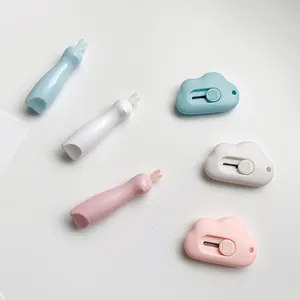 Creative cloud mini utility knife and cute rabbit ear cutters in pastel colors
