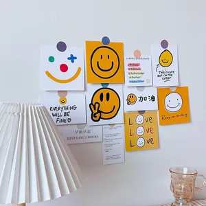 Cartes murales décoratives avec sourires et citations pour déco de chambre