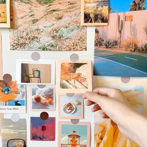 Artistic wall decoration cards with nature and quote prints for bedroom makeover