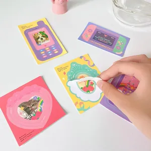 Afrocat DIY photo frame stickers with retro phone and pet designs in pastel colors