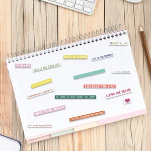 Set di adesivi con citazioni ispiratrici in inglese per scrapbooking e decorazioni