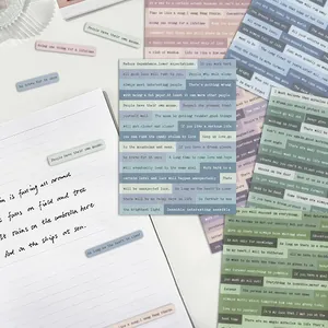 Creative Small Talk stickers for DIY scrapbooking with vintage English quotes and phrases