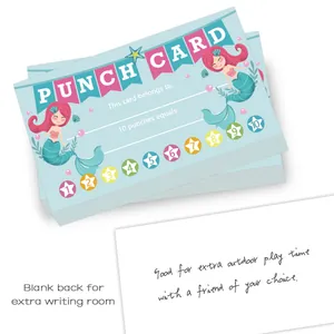 Loyalty Incentive Reward Punch Cards For Kids Students Teacher Classroom Management Home School Supplies Positive Behavior Reinforcement Cartoon Patterns Coated Paper