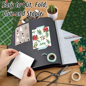 Χριστουγεννιάτικο σετ χαρτιού scrapbooking με vintage λουλούδια και χιονάνθρωπους