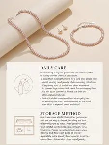 Gedetailleerde onderhoudsgids voor de roze zoetwaterparel ketting en armband set