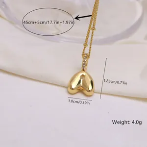 Detail of 18K gold plated balloon letter necklace with dimensions and weight specs