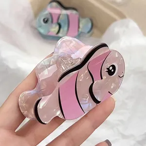 Bunte Clownfisch-Haarklammer mit Acetat-Finish für elegante Frisuren