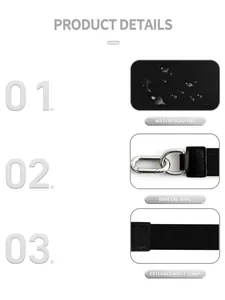 Details von wasserdichtem Stoff, Doppelmetallringen und Handschlaufe der Tasche