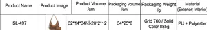 Detailed size chart for large PU leather tote bag set with precise product dimensions