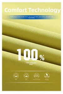Détail macro du tissu 100% polyester montrant une texture tissée durable et douce