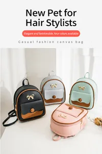 Mini mochilas en cuatro colores con lazos dorados y correas ajustables para mujer