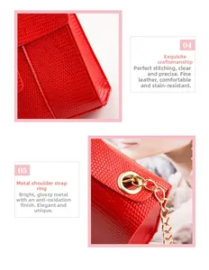 Detailed close-up of red lizard-embossed leather texture with premium golden hardware