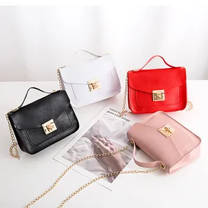 Women Lizard Pattern PU Leather Shoulder Bag Square Gold Lock Metal Chain Strap Small Crossbody Handbag For Daily Party