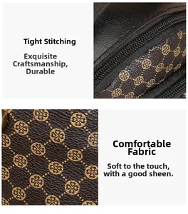 Detailed macro of golden clover pattern on synthetic leather with metallic zipper and stitching