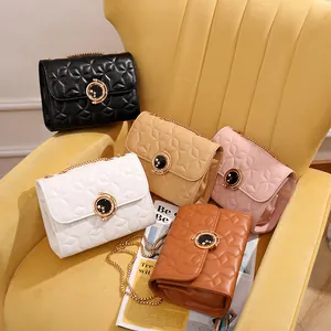 Sac à Épaule Femme Mode en Cuir PU Matelassé Étoile Petit Sac Carré Chaîne Dorée Fermoir Étoile Lune Sac Bandoulière Élégant