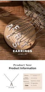 Detailed view of stainless steel baseball letter necklace with red stitch pendant