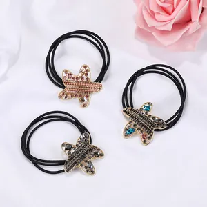 Set de tres gomas para el pelo de estrella con diamantes de imitación y cristales