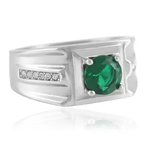 Anillo Vintage de Acero de Titanio con Gema Redonda Para Hombre Mujer Pavé de Zirconia Acero Inoxidable Punk Joyería de Moda