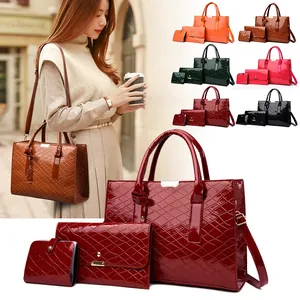 Damen Mode Krokodil Geprägt PU Leder Handtasche Tote Bag Umschlag Clutch Und Geldbörse Set Für Den Täglichen Weg Büro Damen