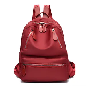 Sac À Dos Mode Femme Imperméable Tissu Oxford Multi-Poches Grande Capacité Décontracté Voyage Scolaire Pour Filles