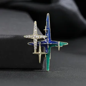 Vintage Universum Planet Stern Brosche Für Damen Herren Vergoldete Legierung Emaille Strass Galaxie Stern Anstecknadel Schmuck