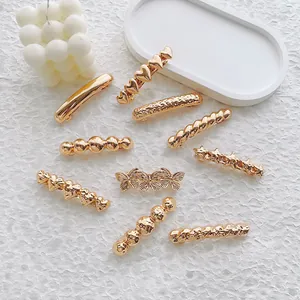 Pinces à Cheveux en Métal Doré à la Mode pour Femmes Élégant Alliage de Zinc Papillon Cœur Étoile Torsadée Barrette à Ressort Accessoires Cheveux